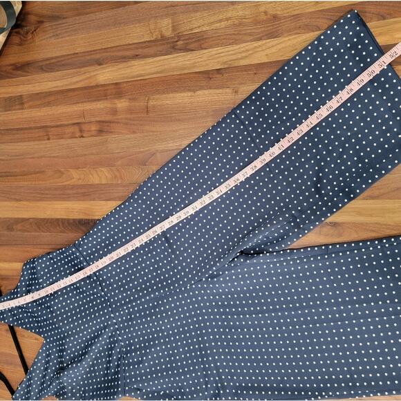 NWT Banana Republic Polka Dot Twist Back Wide Leg Crop Romper Size 12 - Picture 10 of 14